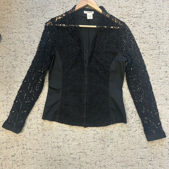 Naracamicie M NWOT Elegant Black Lace Women's blouse - Picture 12 of 15